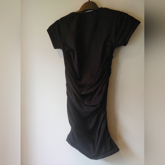 Blanqi Maternity Ruched Cap Sleeve Dress Size S/M - Picture 9 of 9